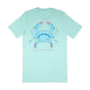 American Made Blue Crab Tee in Seafoam by Collared Greens - Country Club Prep