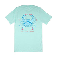 American Made Blue Crab Tee in Seafoam by Collared Greens - Country Club Prep