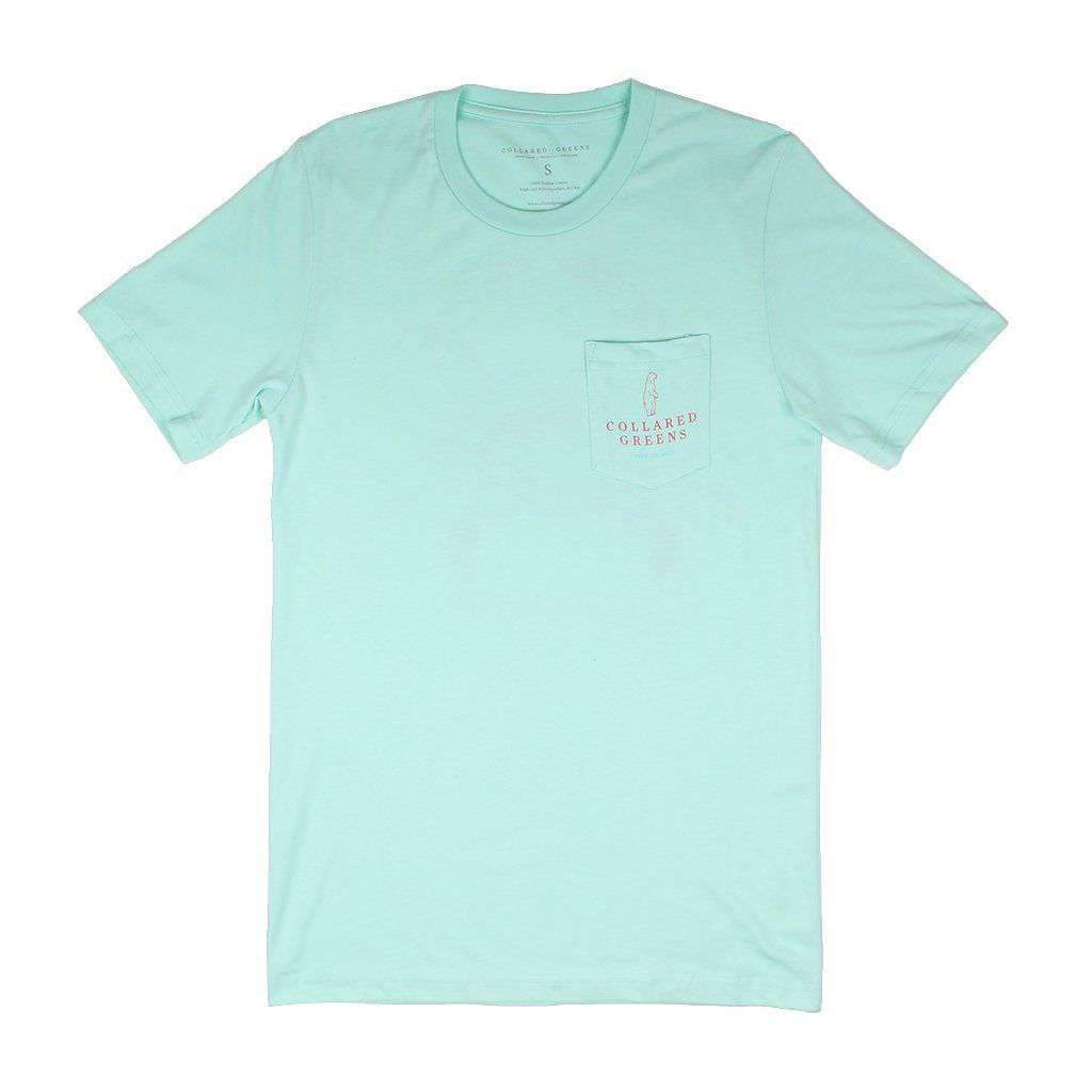 American Made Blue Crab Tee in Seafoam by Collared Greens - Country Club Prep