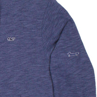 Full Zip Hoodie in Deep Bay by Vineyard Vines - Country Club Prep