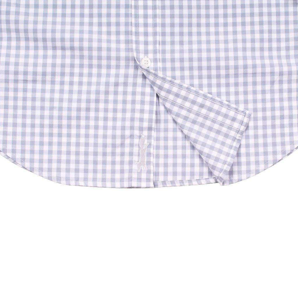 Carleton Gingham Classic Stretch Tucker Shirt in Hammerhead by Vineyard Vines - Country Club Prep