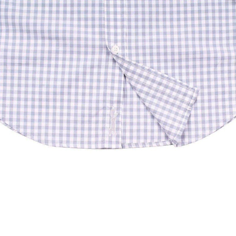 Carleton Gingham Classic Stretch Tucker Shirt in Hammerhead by Vineyard Vines - Country Club Prep