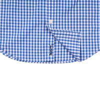 Carleton Gingham Classic Stretch Tucker Shirt in Spinnaker by Vineyard Vines - Country Club Prep