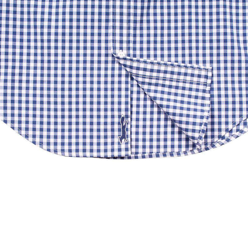 Carleton Gingham Classic Stretch Tucker Shirt in Moonshine by Vineyard Vines - Country Club Prep