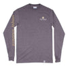 Long Sleeve Preppy Y'all Tee in Dark Heather Grey by Simply Southern - Country Club Prep