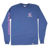 Long Sleeve Preppy Text My Dog Tee in Moonrise by Simply Southern - Country Club Prep