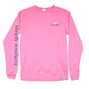 Long Sleeve Preppy Mutt Tee in Flamingo by Simply Southern - Country Club Prep