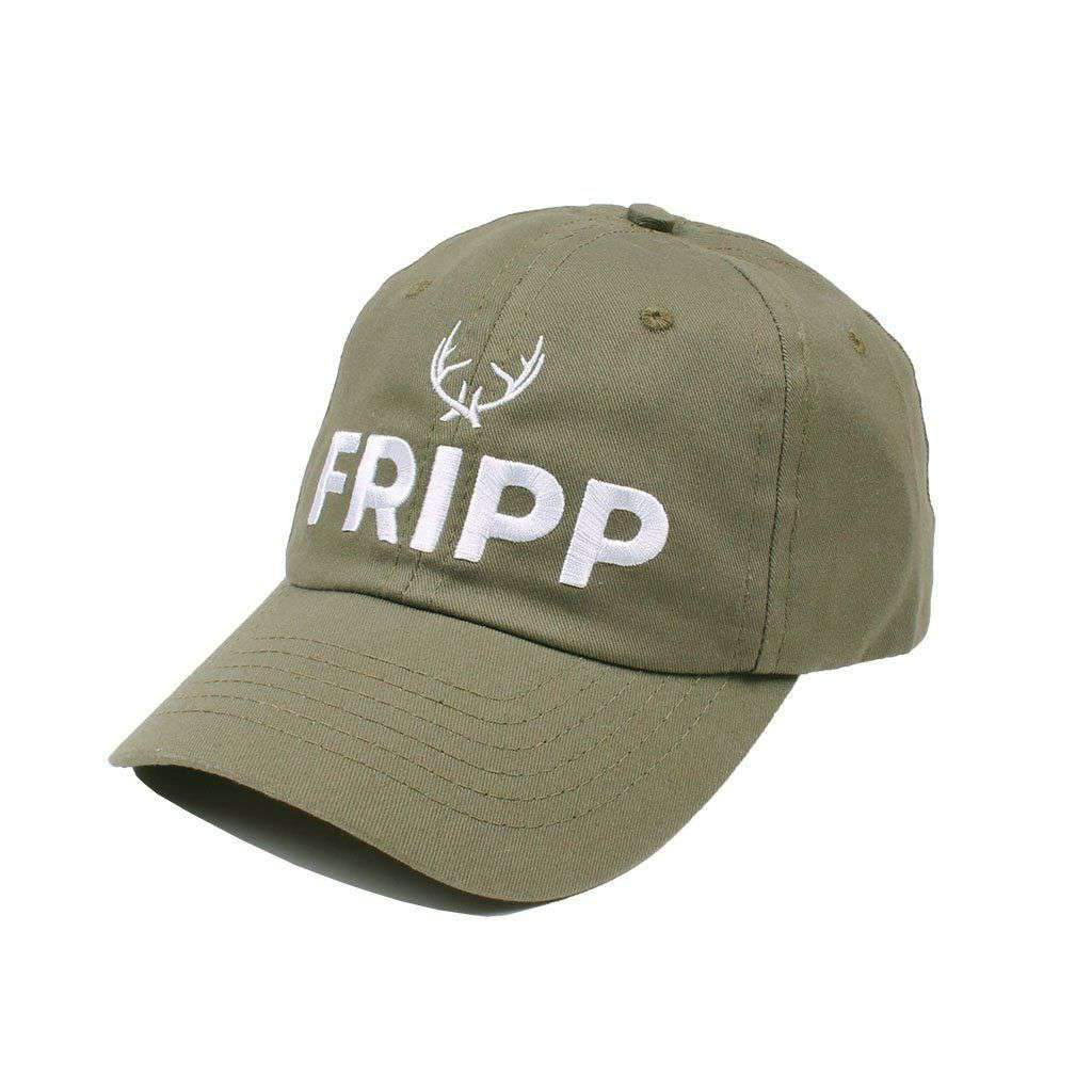 Antler Logo Hat in Military Green by Fripp Outdoors - Country Club Prep
