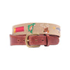 Southern Sportsman Needlepoint Belt in Dark Khaki by Smathers & Branson - Country Club Prep