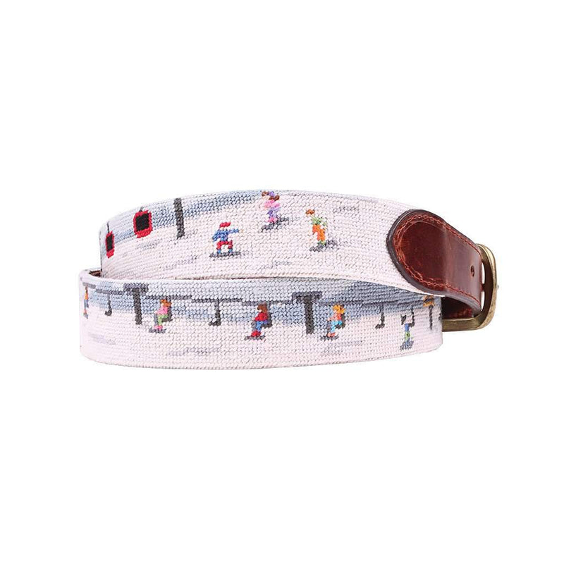 Ski Scene Needlepoint Belt by Smathers & Branson - Country Club Prep