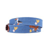 Birdie Eagle Albatross Needlepoint Belt in Blueberry by Smathers & Branson - Country Club Prep