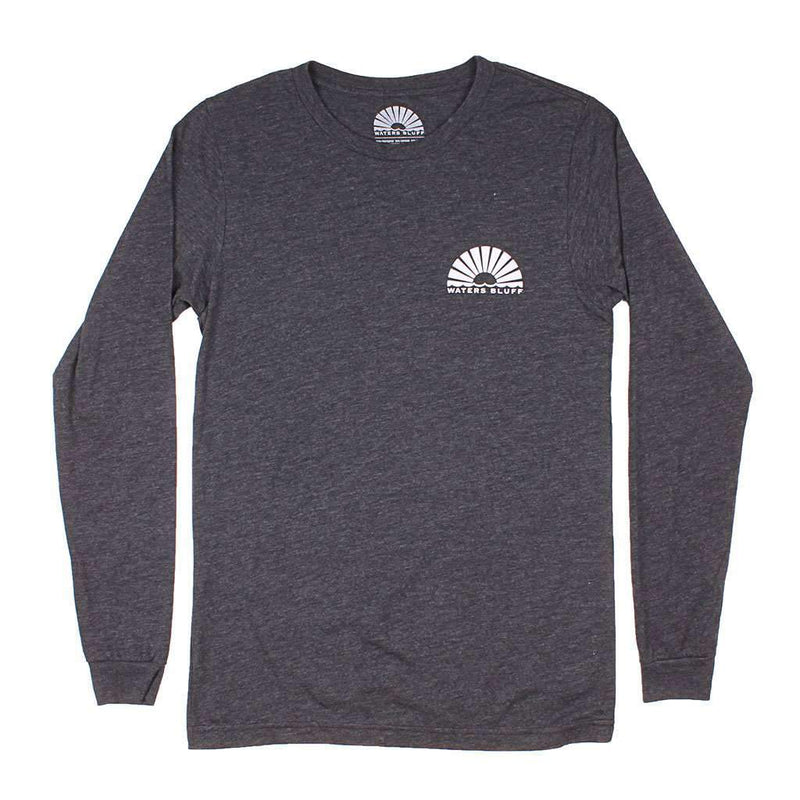 Minimal Tower Long Sleeve Tee in Bluff Grey Blend by Waters Bluff - Country Club Prep
