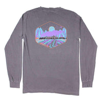 Night Train Long Sleeve Tee in Bluff Grey by Waters Bluff - Country Club Prep