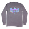 Night Train Long Sleeve Tee in Bluff Grey by Waters Bluff - Country Club Prep