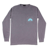 Night Train Long Sleeve Tee in Bluff Grey by Waters Bluff - Country Club Prep