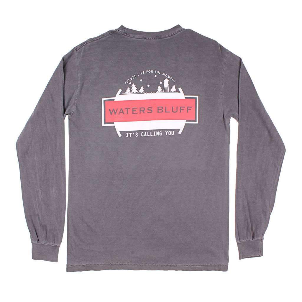 Frozen Time Long Sleeve Tee in Bluff Grey by Waters Bluff - Country Club Prep