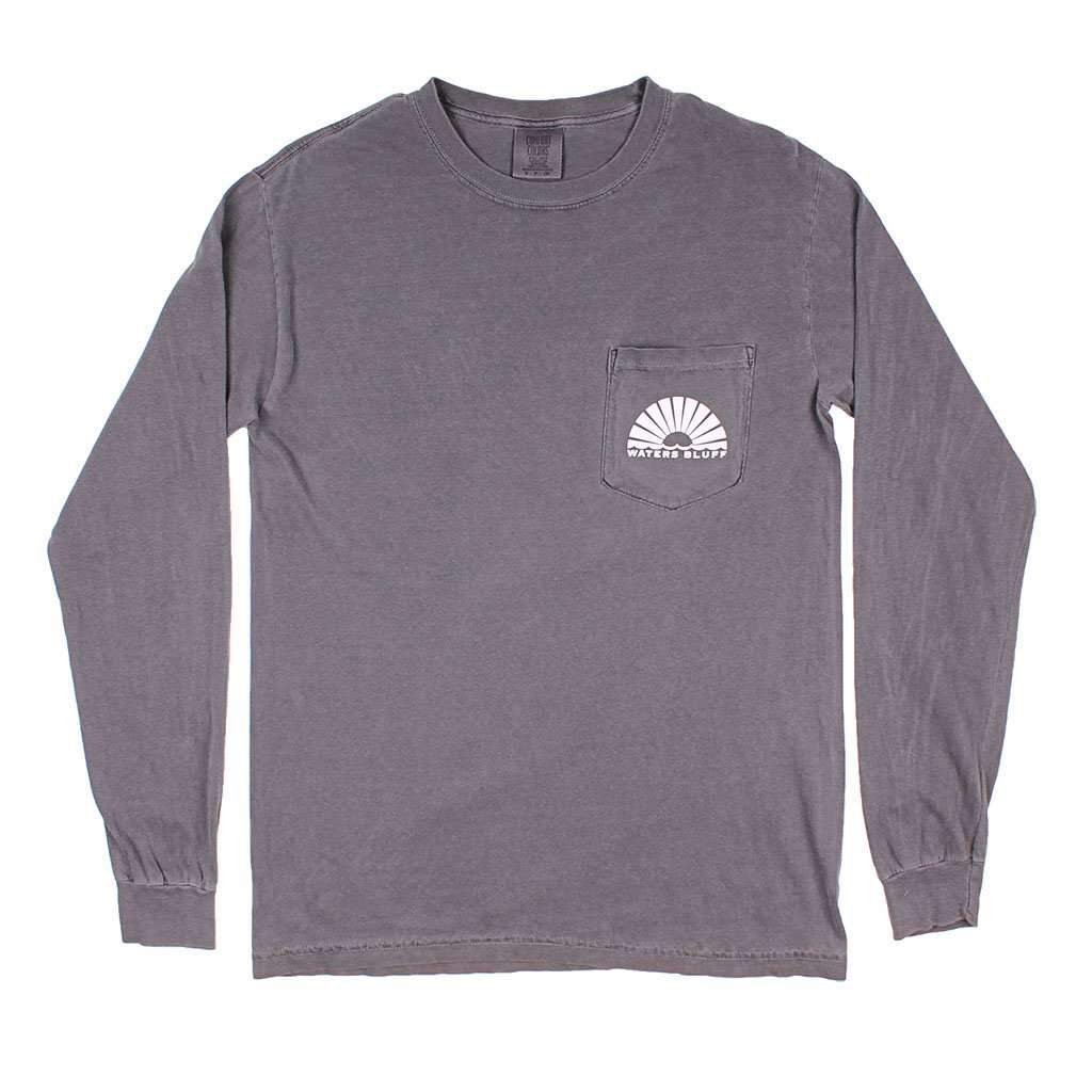 Frozen Time Long Sleeve Tee in Bluff Grey by Waters Bluff - Country Club Prep