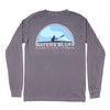 Paddler Long Sleeve Tee in Bluff Grey by Waters Bluff - Country Club Prep