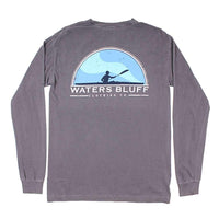 Paddler Long Sleeve Tee in Bluff Grey by Waters Bluff - Country Club Prep