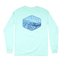 Under the Neon Long Sleeve Tee in Mint by Waters Bluff - Country Club Prep