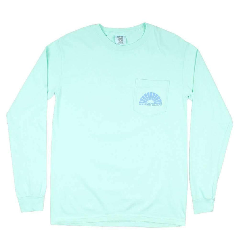 Under the Neon Long Sleeve Tee in Mint by Waters Bluff - Country Club Prep