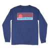 Traveler Long Sleeve Tee in Navy by Waters Bluff - Country Club Prep