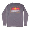 Ripple of the Sun Long Sleeve Tee in Bluff Grey by Waters Bluff - Country Club Prep