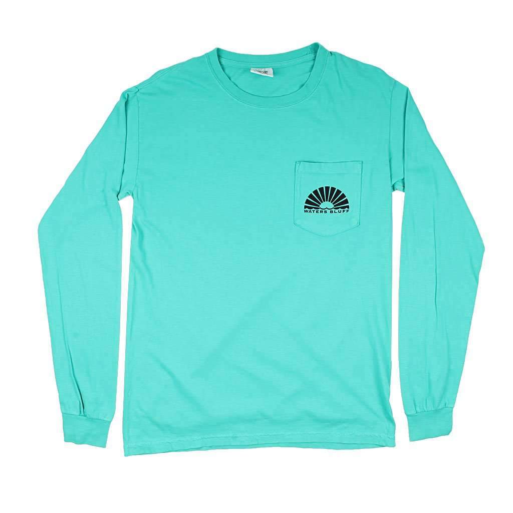 Midnight Tower Long Sleeve Tee in Teal by Waters Bluff - Country Club Prep