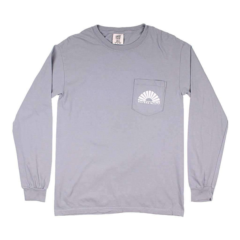 Fisher Long Sleeve Tee in Grey by Waters Bluff - Country Club Prep