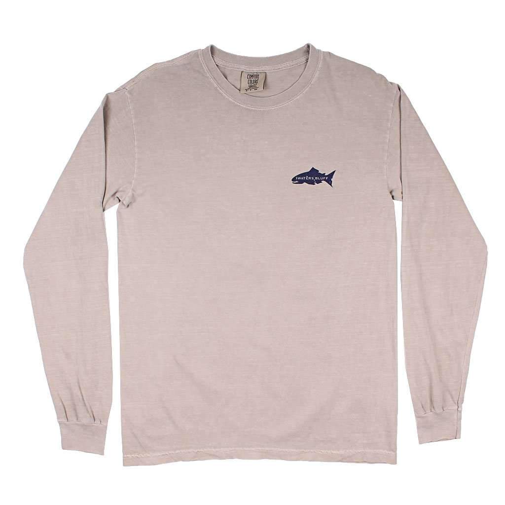 Scarfish Long Sleeve Tee in Nude Blend by Waters Bluff - Country Club Prep