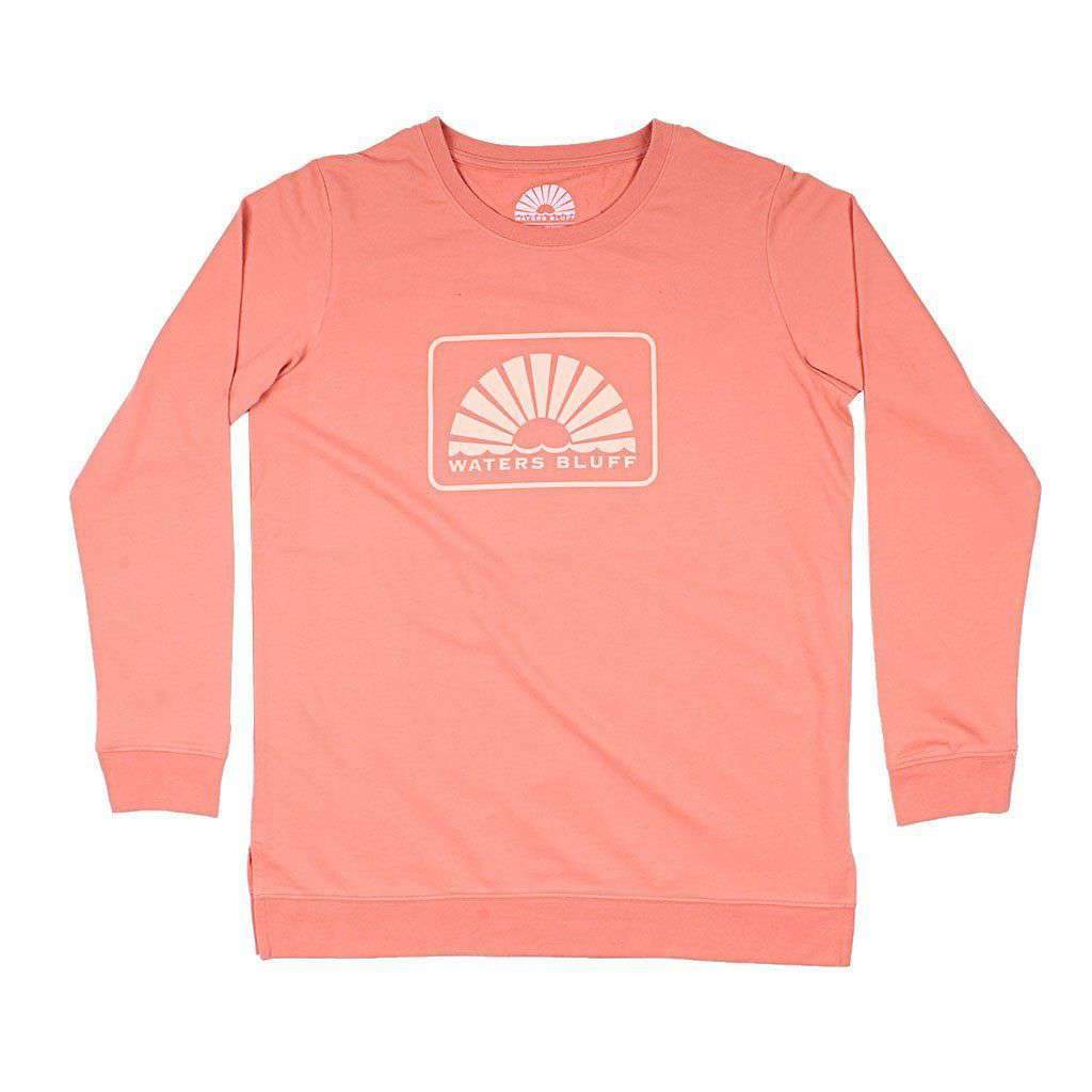 Boxy Logo Reggie Sweatshirt in Clay by Waters Bluff - Country Club Prep