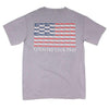 Longshanks Stars and Stripes Tee Shirt in Grey by Country Club Prep - Country Club Prep