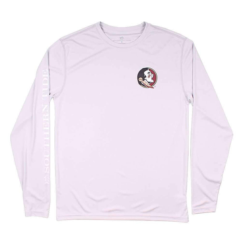 Florida State Gameday Long Sleeve Performance Tee in Harpoon by Southern Tide - Country Club Prep