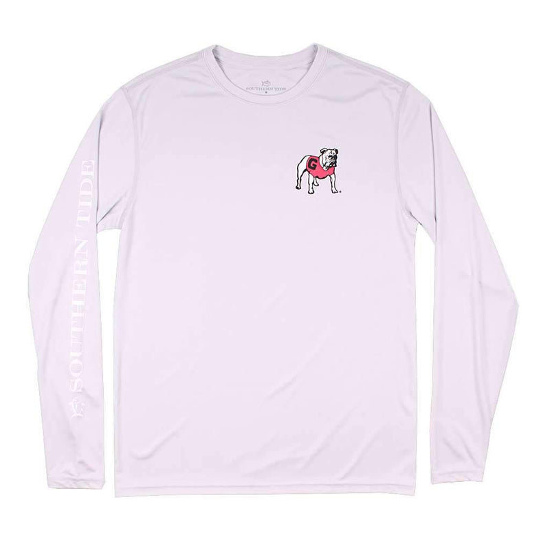 Georgia Gameday Long Sleeve Performance Tee in Harpoon by Southern Tide - Country Club Prep