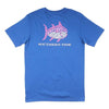 Women's Short Sleeve Fall Leaves Skipjack Tee in Blue Cove by Southern Tide - Country Club Prep