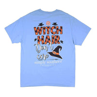 Preppy Witch Tee in Blues by Simply Southern - Country Club Prep