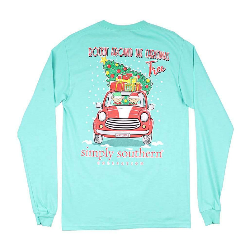 Long Sleeve Elf Tee in Aruba by Simply Southern - Country Club Prep