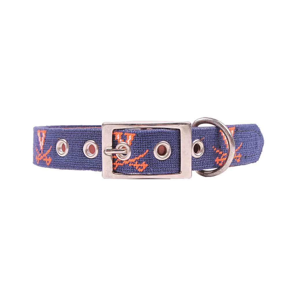 Smathers & Branson University of Virginia Needlepoint Dog Collar