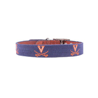 University of Virginia Needlepoint Dog Collar by Smathers & Branson - Country Club Prep