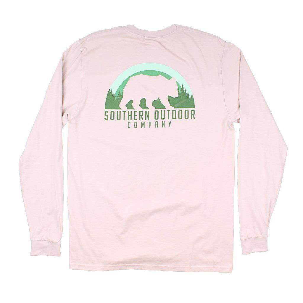 Bear Long Sleeve Tee in Oyster Gray by Southern Outdoor Co. - Country Club Prep