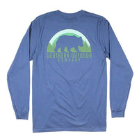 Bear Long Sleeve Tee in Navy by Southern Outdoor Co. - Country Club Prep