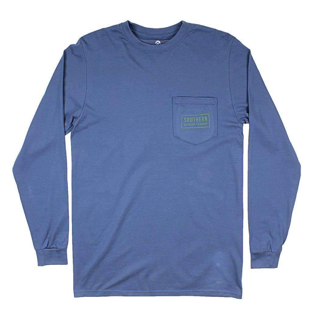 Bear Long Sleeve Tee in Navy by Southern Outdoor Co. - Country Club Prep