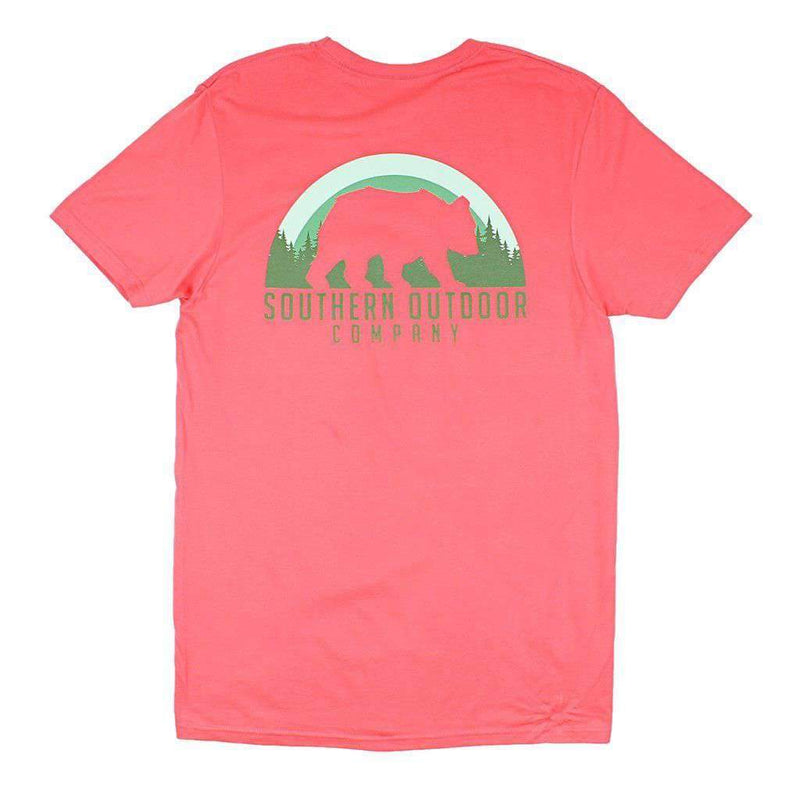 Bear Short Sleeve Tee in Nantucket Red by Southern Outdoor Co. - Country Club Prep