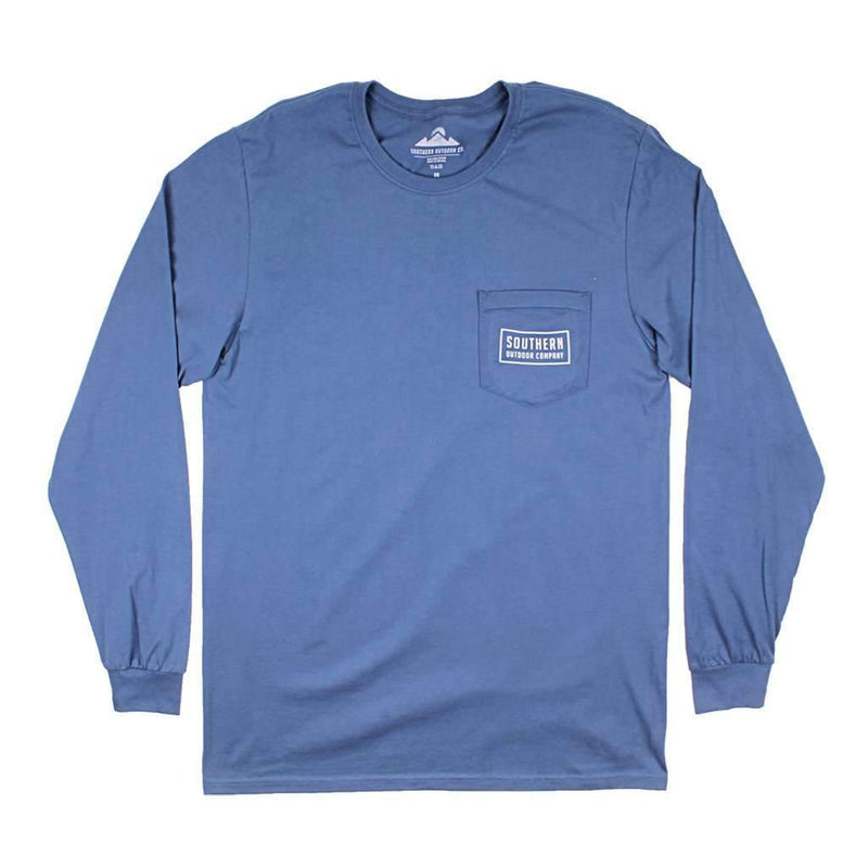 Seal Logo Long Sleeve Tee in Navy by Southern Outdoor Co. - Country Club Prep