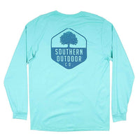 Oak Diamond Long Sleeve Tee in Seafoam by Southern Outdoor Co. - Country Club Prep