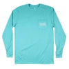 Circle Pine Long Sleeve Tee in Outer Banks Teal by Southern Outdoor Co. - Country Club Prep