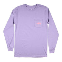 Peak Logo Long Sleeve Tee in Purple Haze by Southern Outdoor Co. - Country Club Prep
