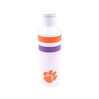 Clemson Logo 16 Oz. Canteen in Gloss White by Corkcicle - Country Club Prep