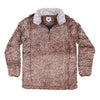 The Victoria Sherpa Pullover in Brown by Nordic Fleece - Country Club Prep