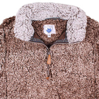 The Victoria Sherpa Pullover in Brown by Nordic Fleece - Country Club Prep